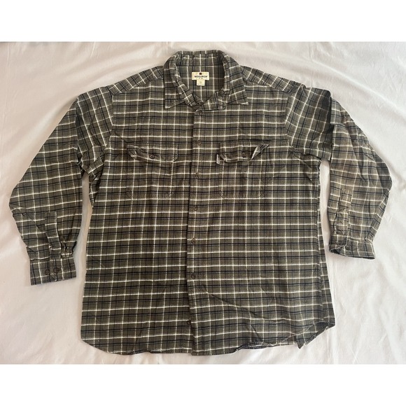 Woolrich Other - Woolrich Flannel Button Up Shirt Long Sleeve Green Plaid XXL